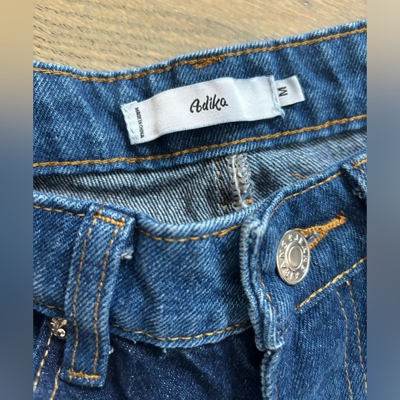 NWOT Adika Woman’s Patchwork Denim Y2K Jeans size M 28 29 - Picture 6 of 11